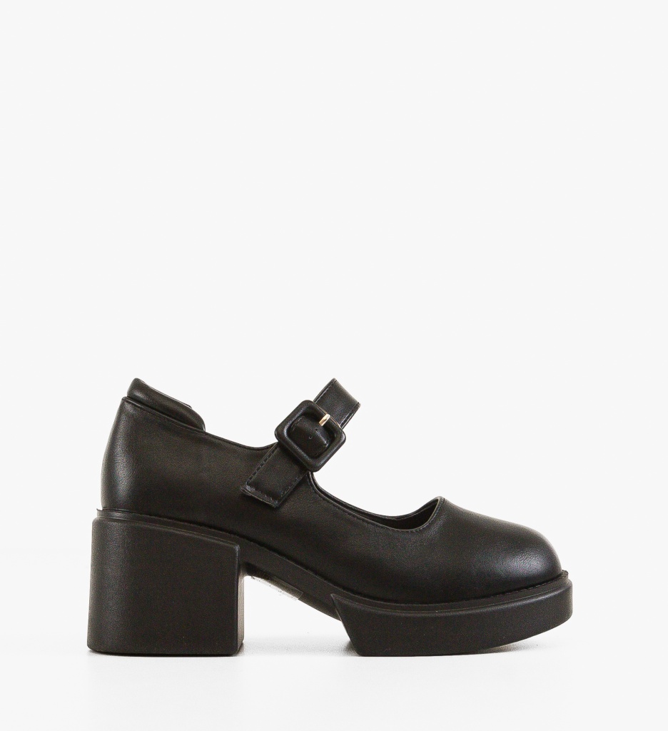 Pantofi dama Kratos Negri eleganți cu toc - imagine 6
