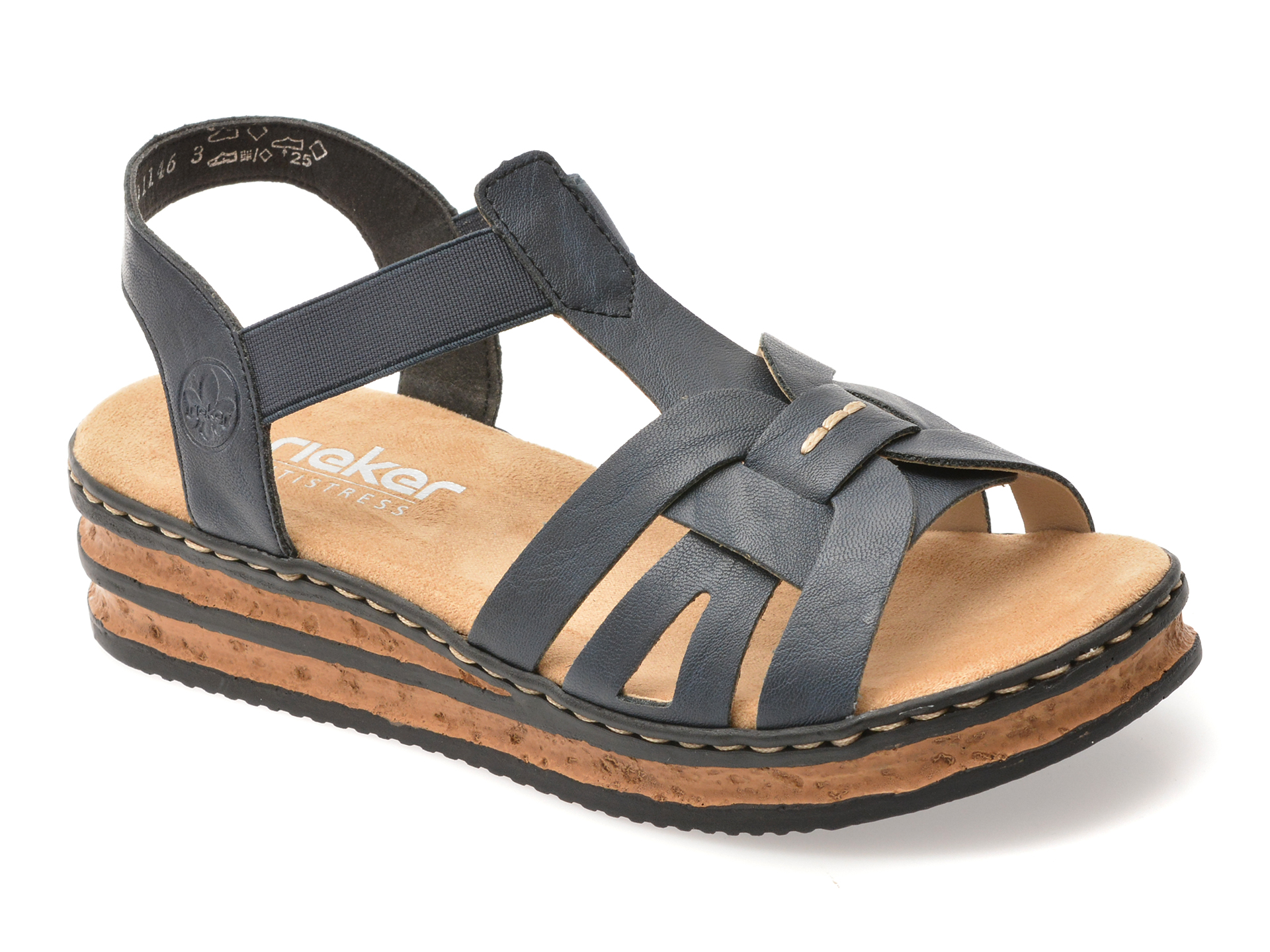 Sandale Dama Rieker Bleumarin Confortabile - imagine 2