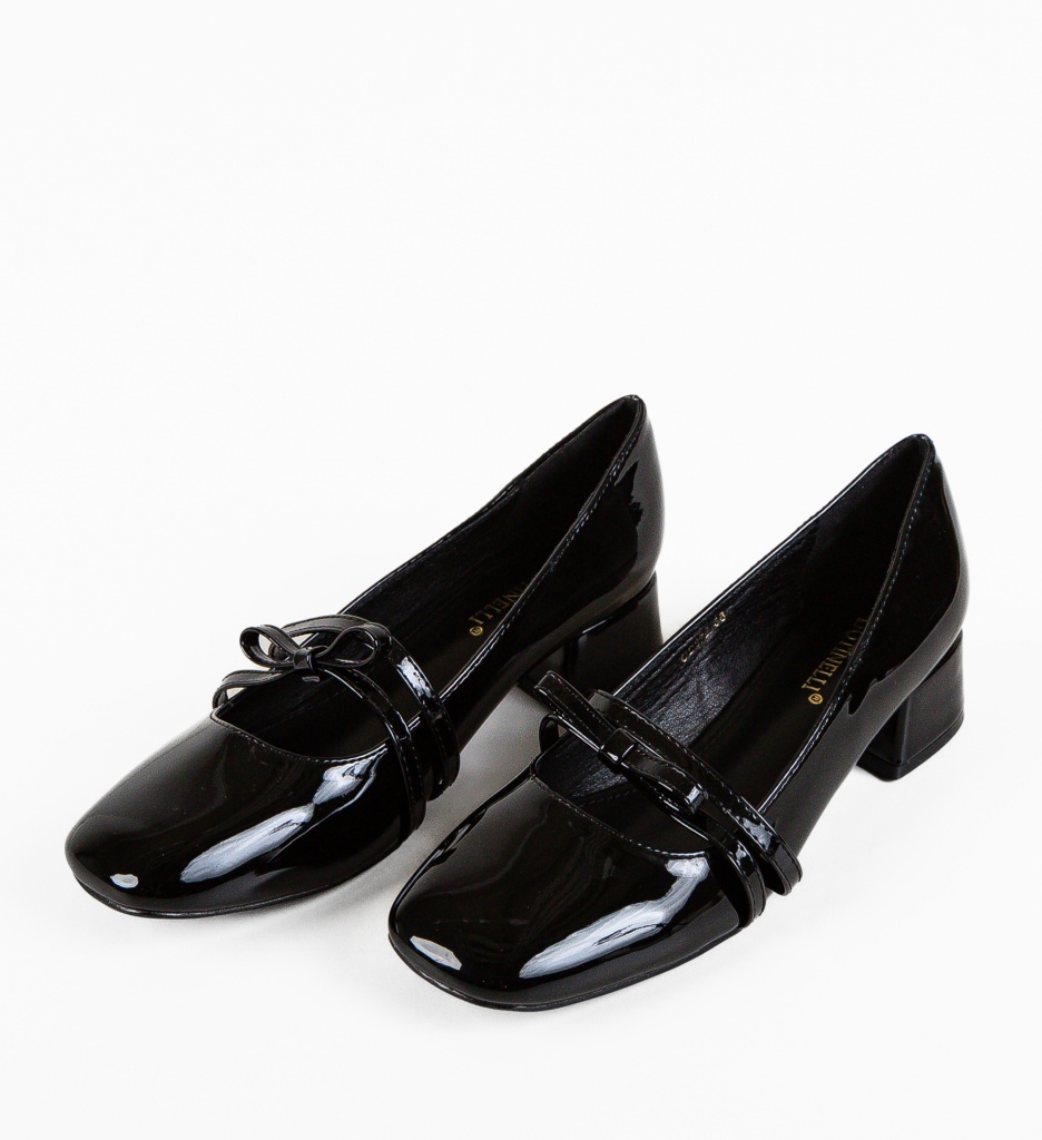 Pantofi Dama Tospe Negri | Eleganță și Stil - imagine 6