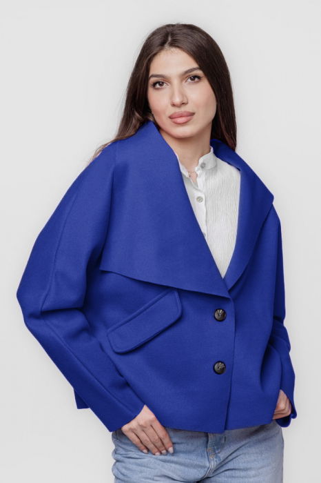 Shopika Jacheta Oversize Albastra