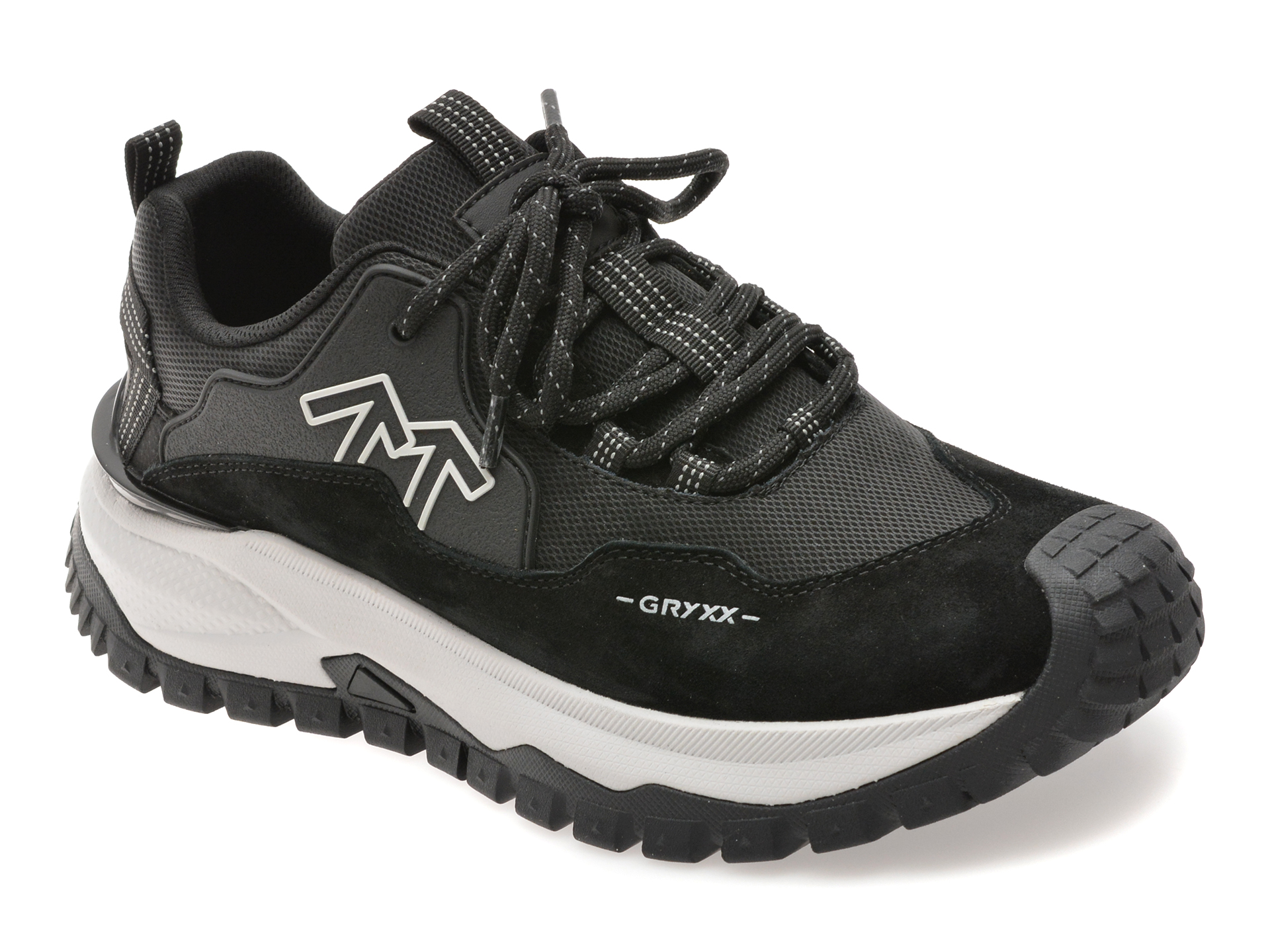 Pantofi Sport GRYXX Negri Piele Naturală