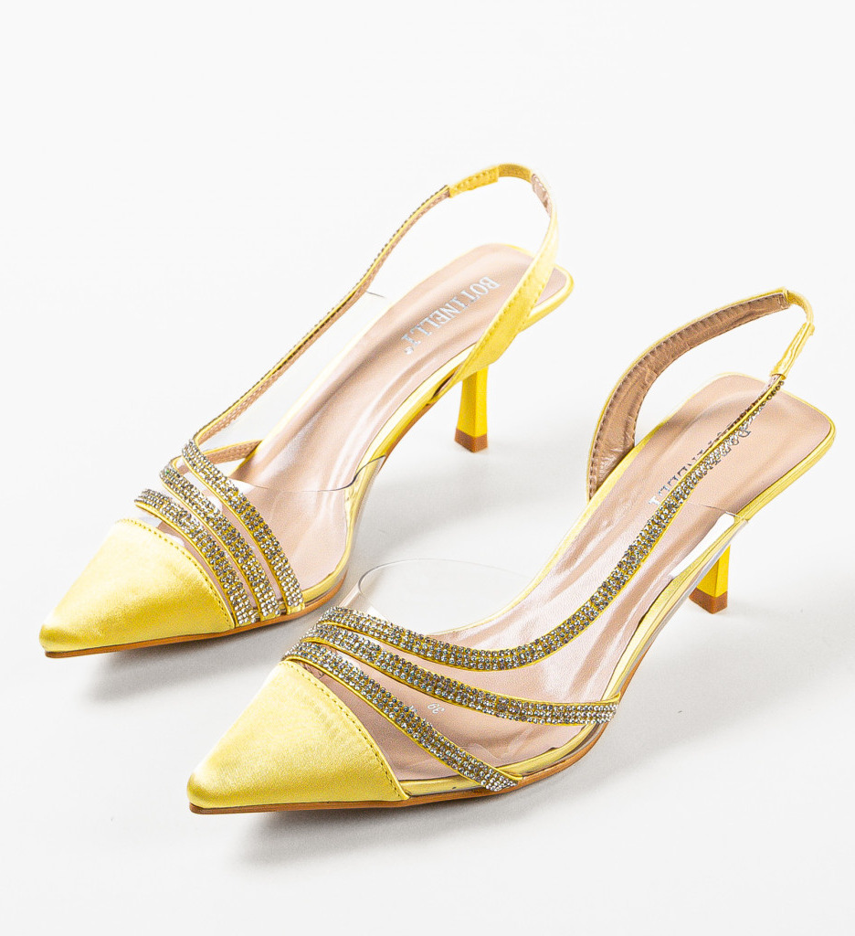 Pantofi cu toc Yildiz Galbeni - Eleganță și Stil - imagine 6