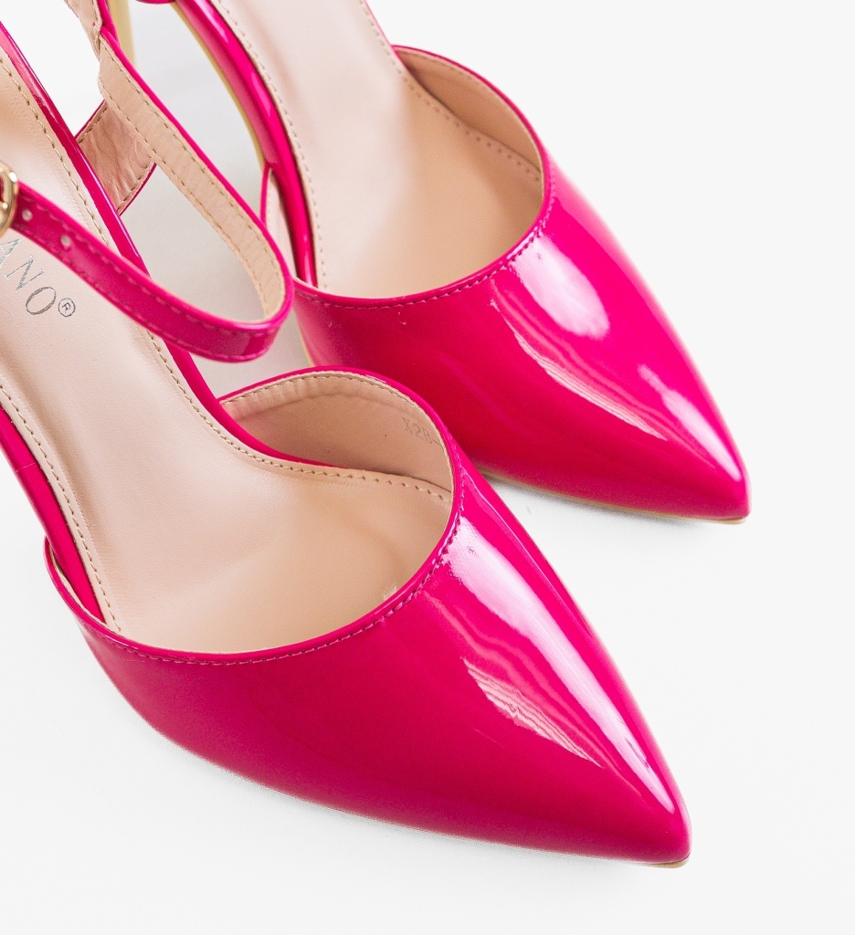 Pantofi Stiletto Jaximet Fuchsia Eleganți - imagine 2