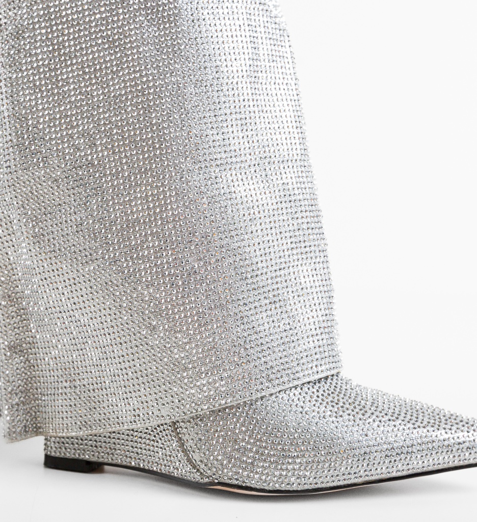 Cizme Fasamana Argintii - Eleganță și Stil - imagine 8