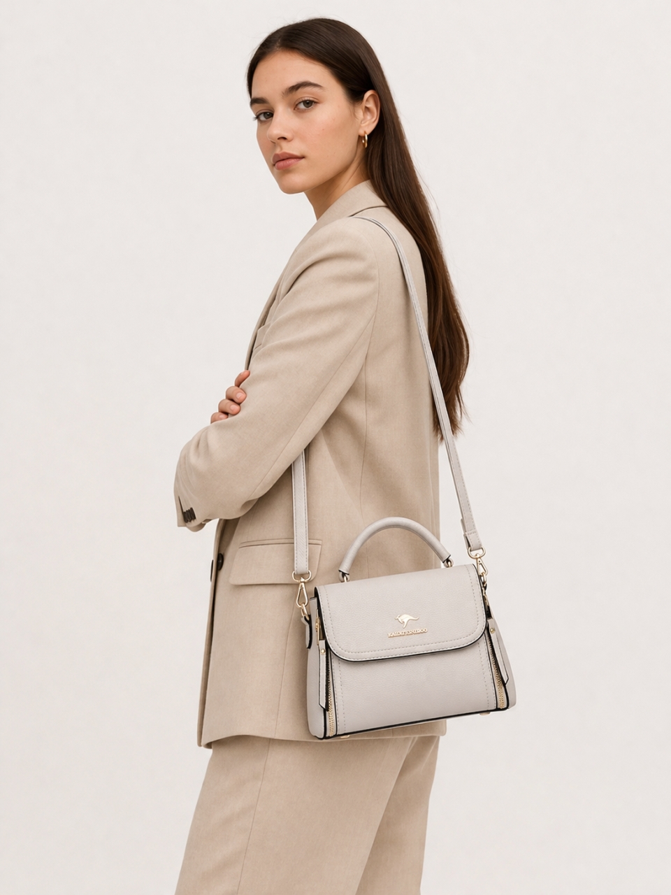 Geanta dama Alegria GT2892 Gri Pfy - eleganta si practica - imagine 2