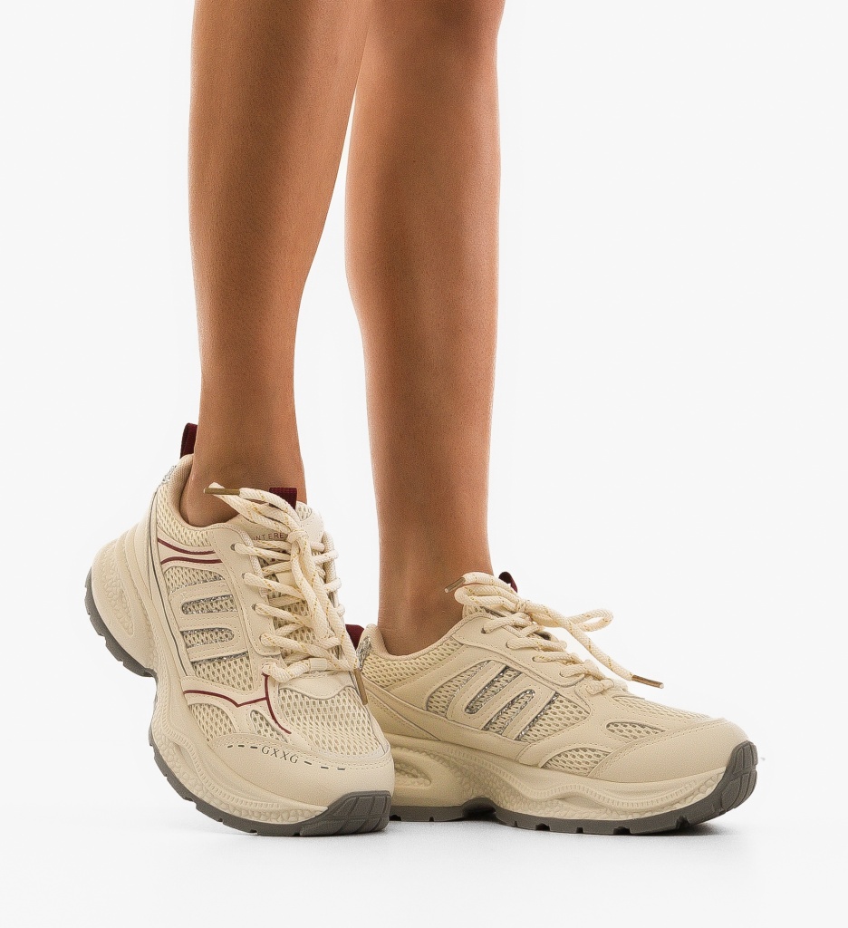 Sneakers Dama Maia Grena - Confort și Stil