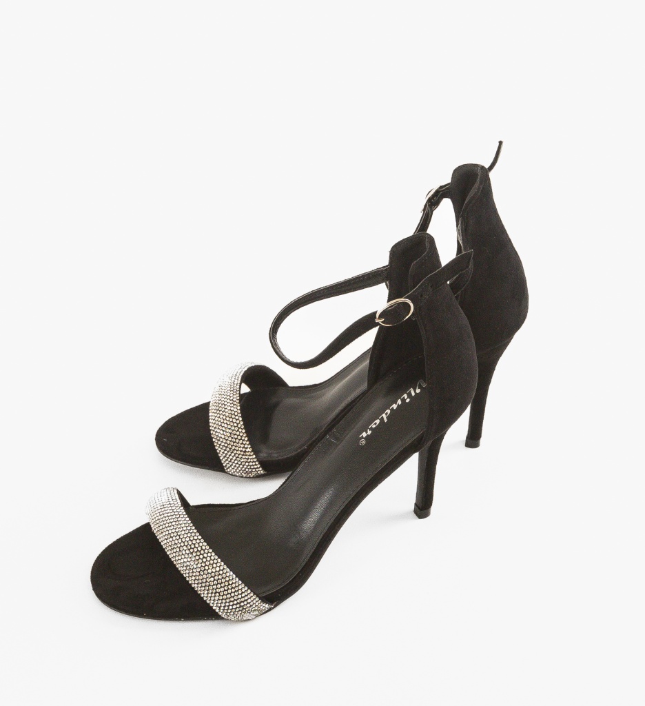 Sandale Riya Negre cu Toc - Eleganță Pură - imagine 5
