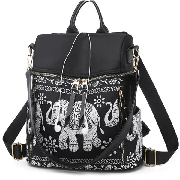 Rucsac Dama Raelyn OEM Negru 2-in-1 - imagine 10