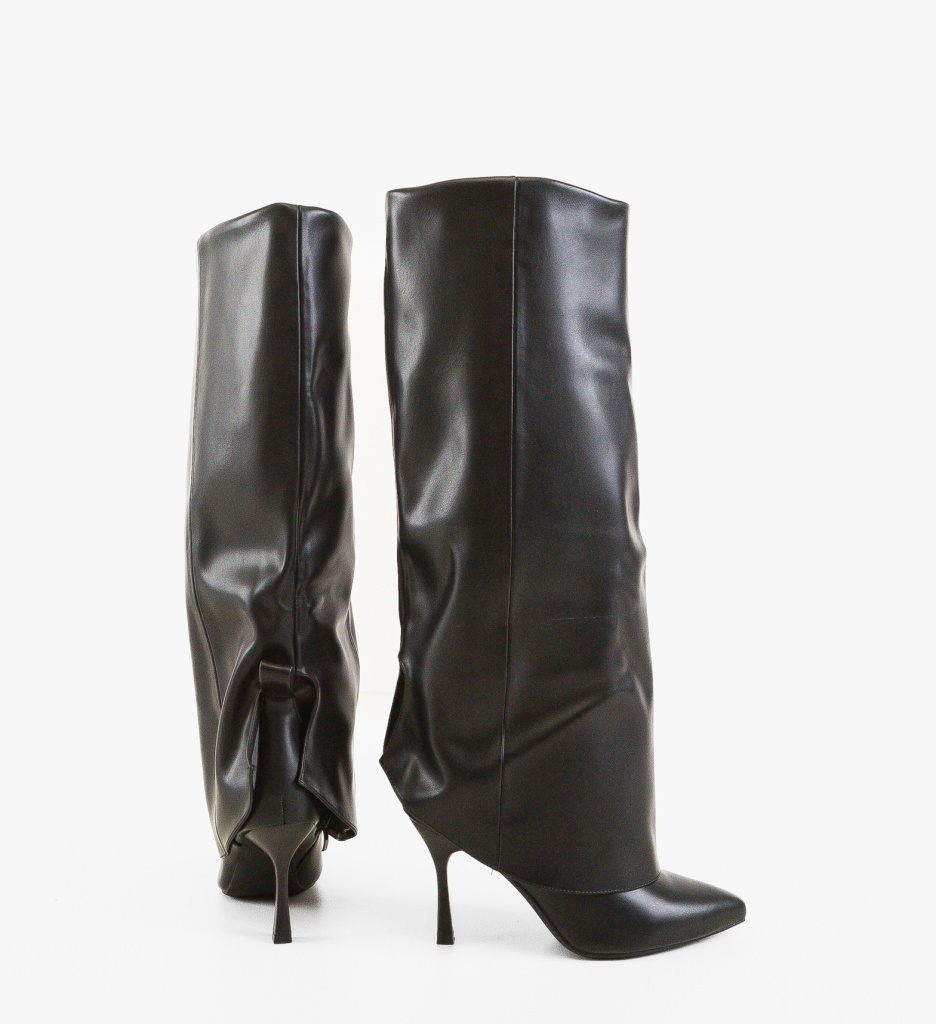 Cizme Dama Negre Depurtat | Eleganță Urbană - imagine 3