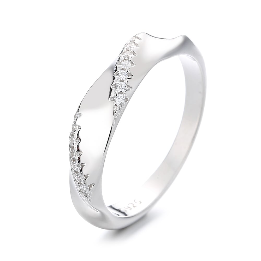 Inel Delis Elegant, Argint 925 Placat cu Rodiu