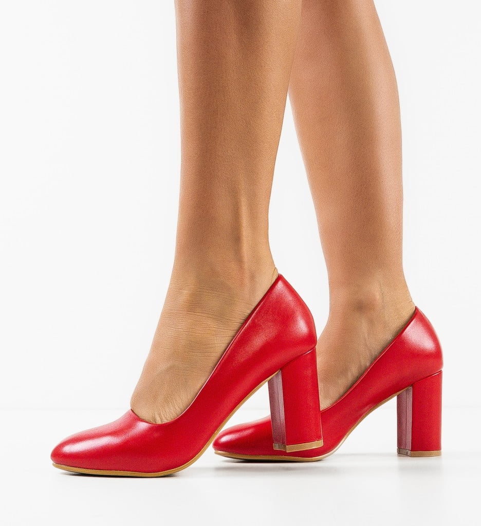 Pantofi Lorna Rosii | Eleganță și Stil - imagine 3