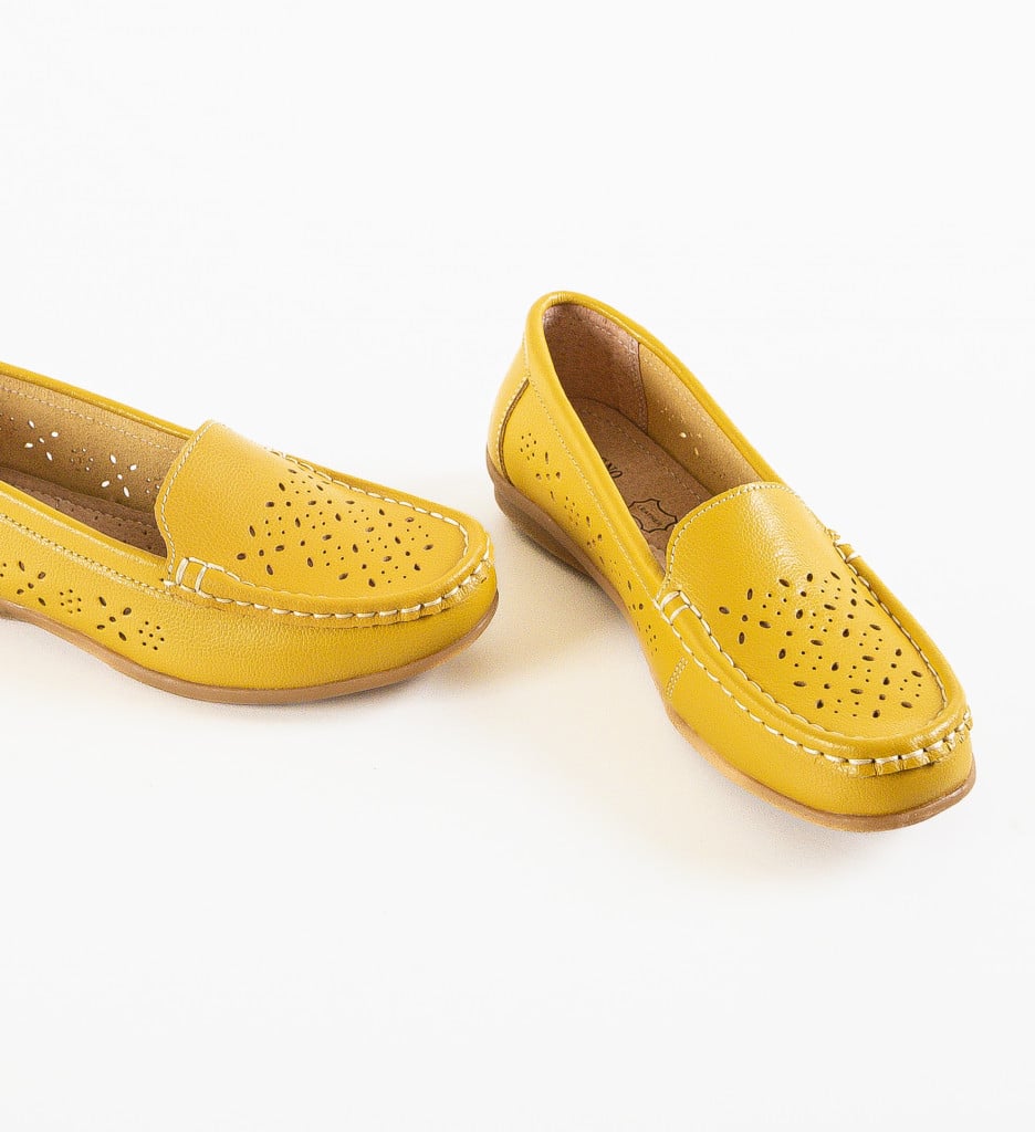 Pantofi Debar Galbeni - Stil si Confort Urban - imagine 6