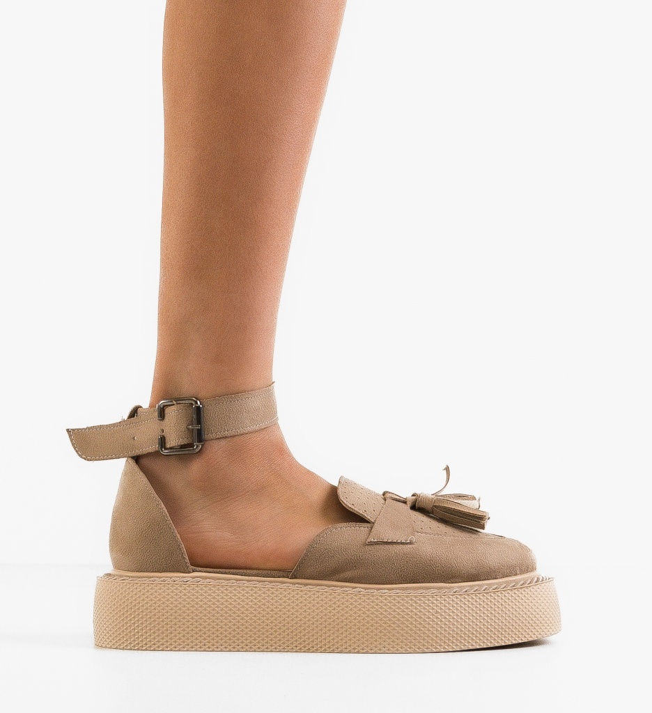 Pantofi Casual Kastor Bej - Confort & Eleganță - imagine 6