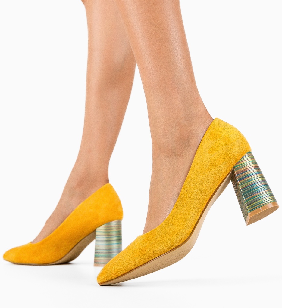 Pantofi Ferne Galbeni 2 - Eleganță și Stil - imagine 2