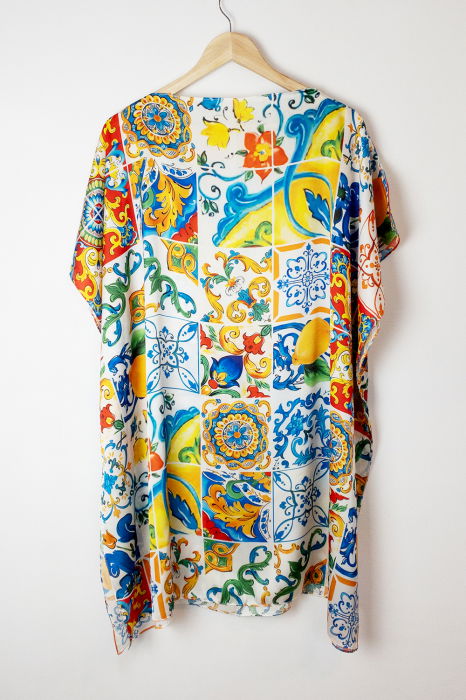 Rochie Poncho Matase Shopika | Elegantă & Versatilă