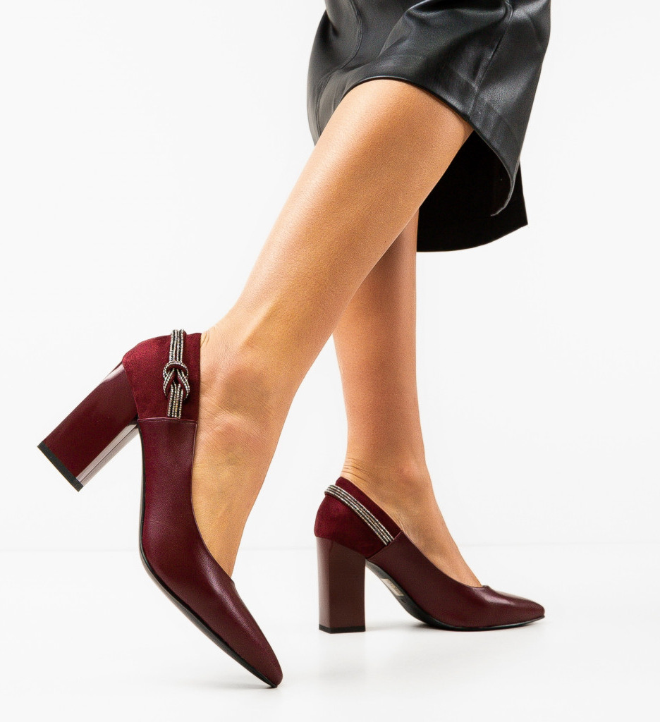 Pantofi Dama Gergina Grena | Toc Elegant - imagine 4
