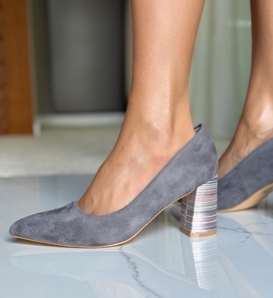 Pantofi Ferne Gri - Stil și Eleganță Asigurată - imagine 2