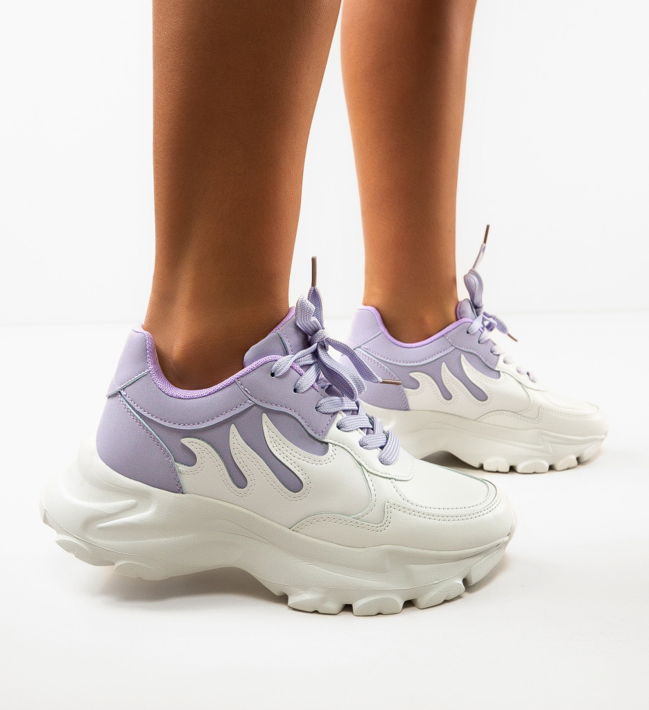 Sneakers Dama Fayar Albi | Confort și Stil - imagine 3