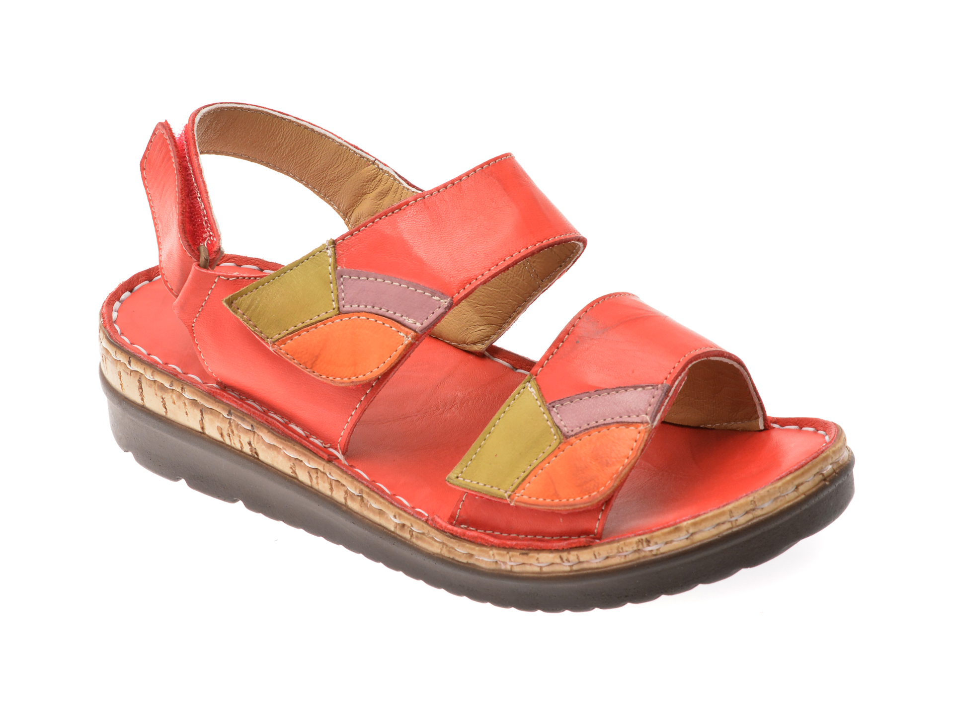 Sandale Flavia Passini Rosii - Piele Naturală