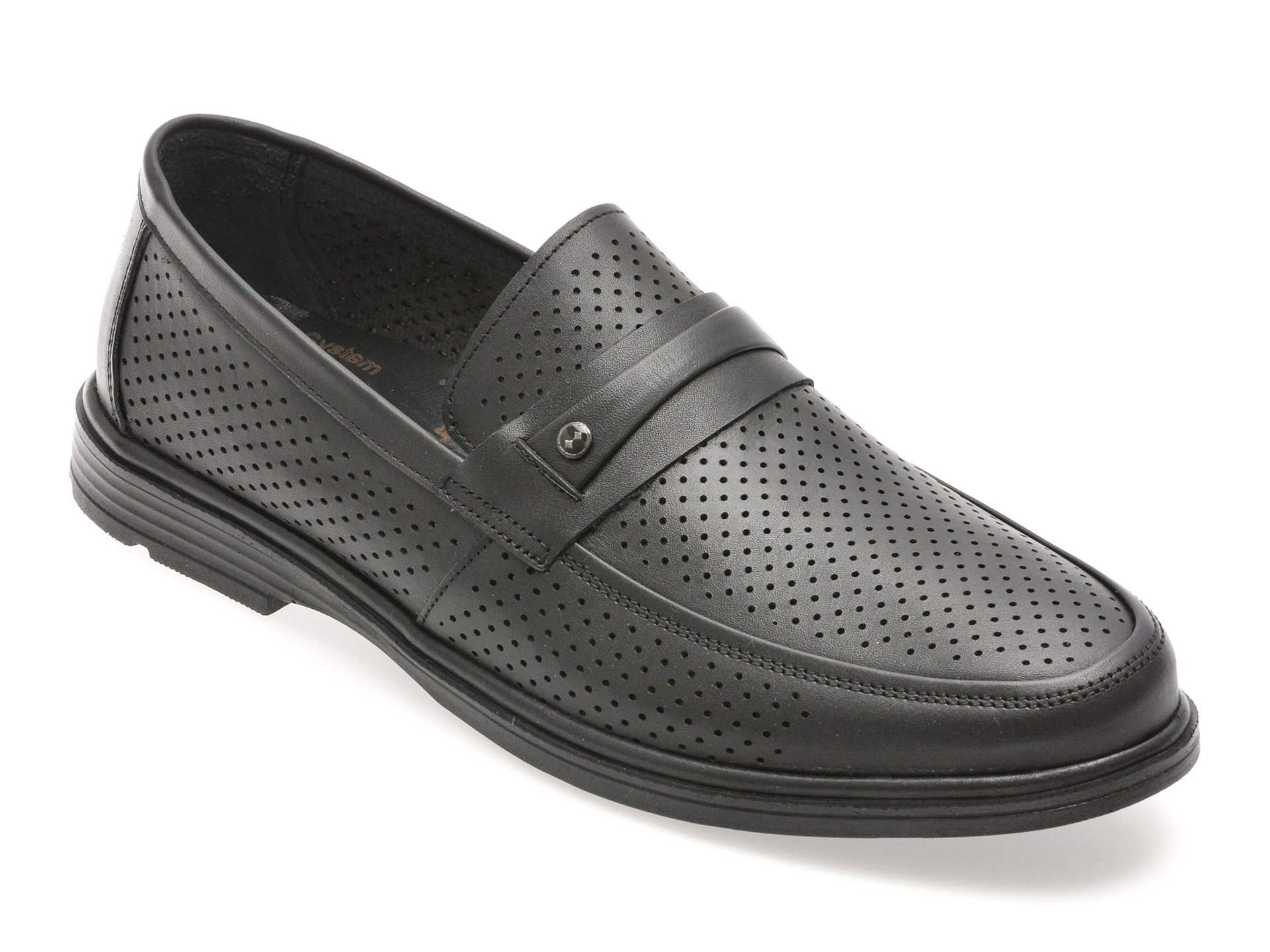 Mocasini Bite the Bullet Negri din Piele Naturală