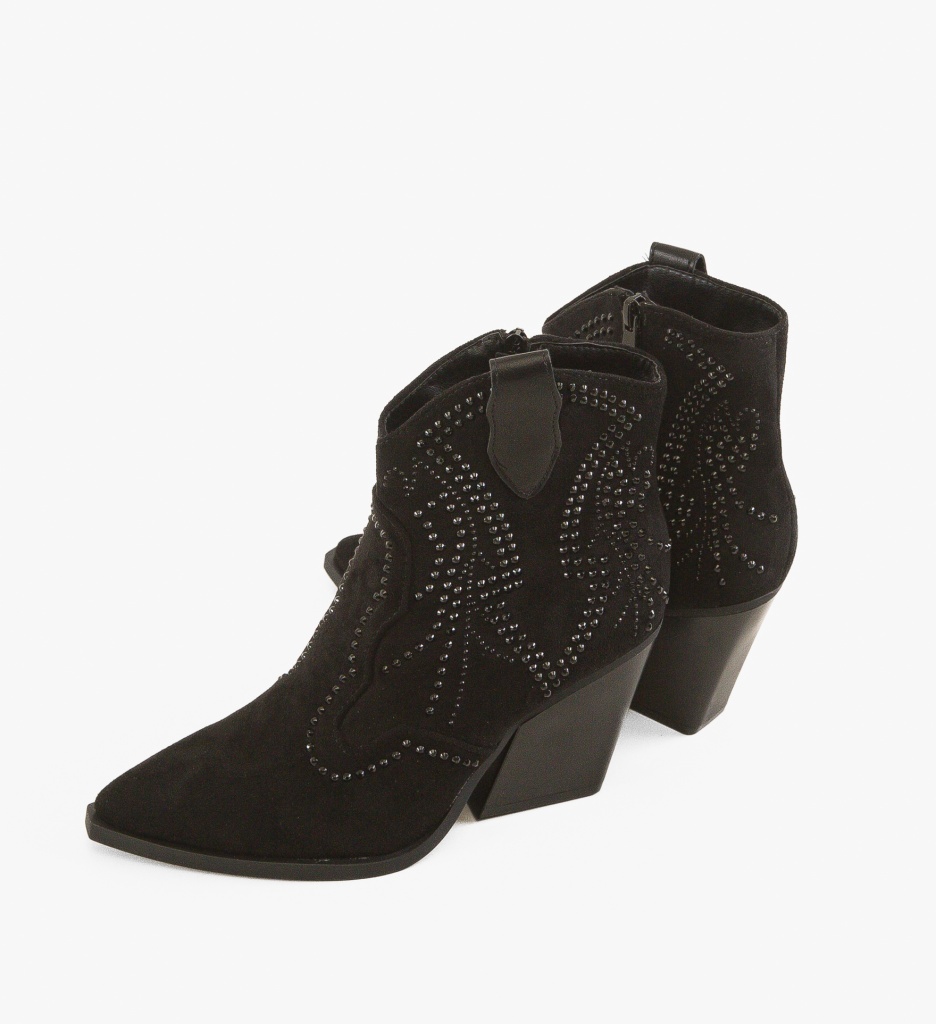 Botine Dama Leila Negre - Eleganta si Stil - imagine 4