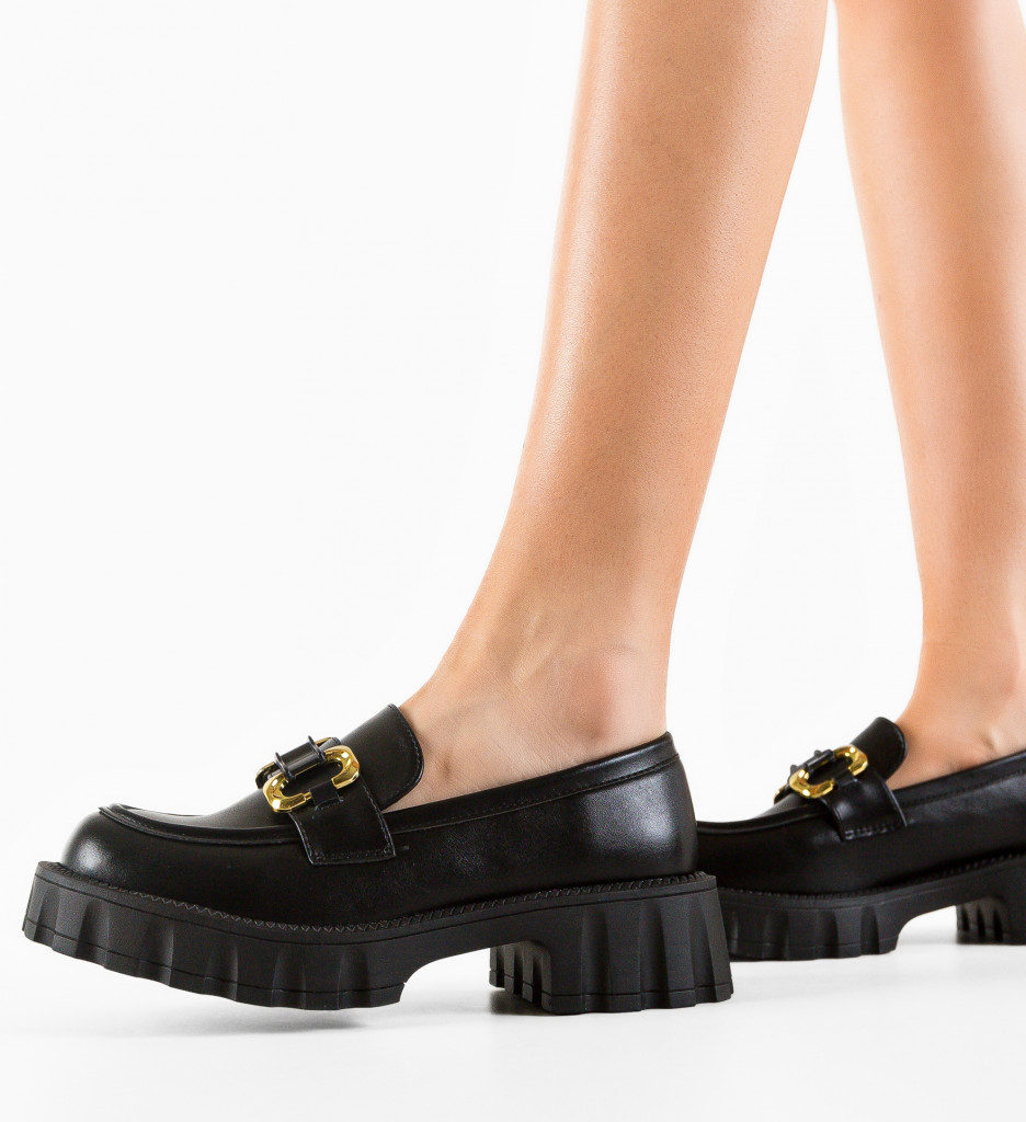 Pantofi Casual Gully Negri - Confort și Stil - imagine 3