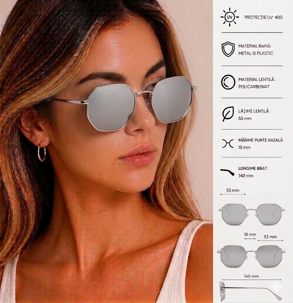 Ochelari de Soare Picadili SG088 - Protecție UV400 - imagine 3