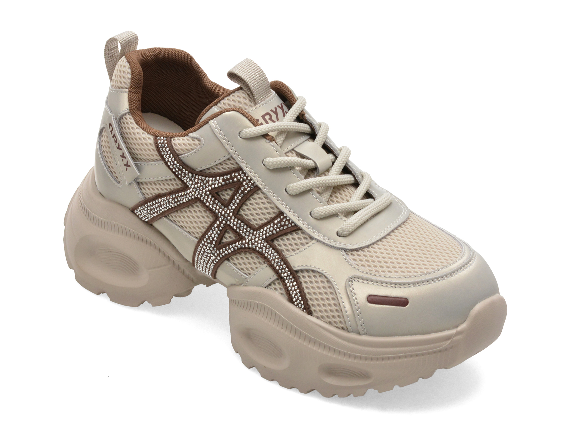 Pantofi Sport GRYXX Argintii Confortabili