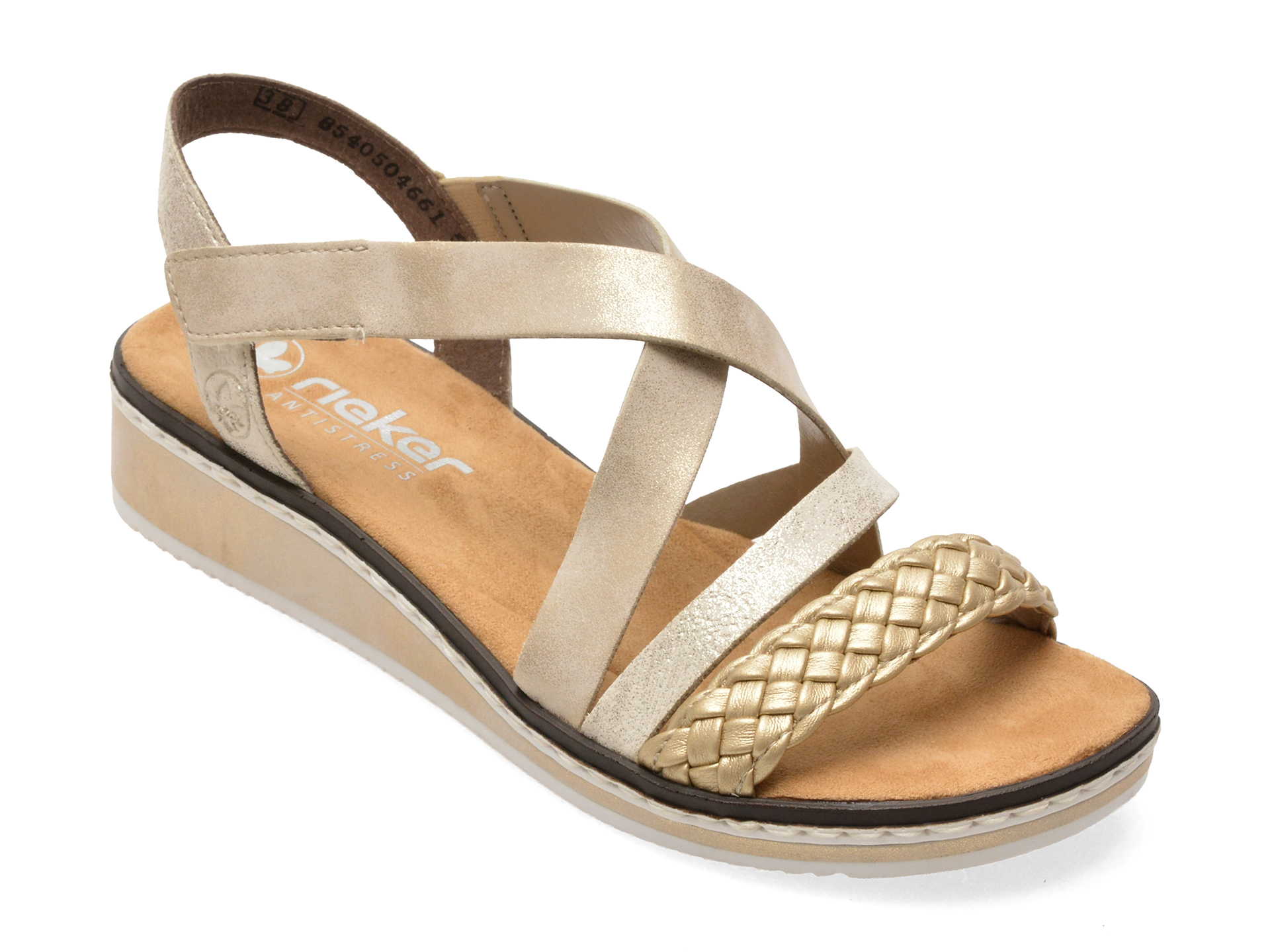 Sandale Rieker V3663 Bej Piele Ecologică Confort