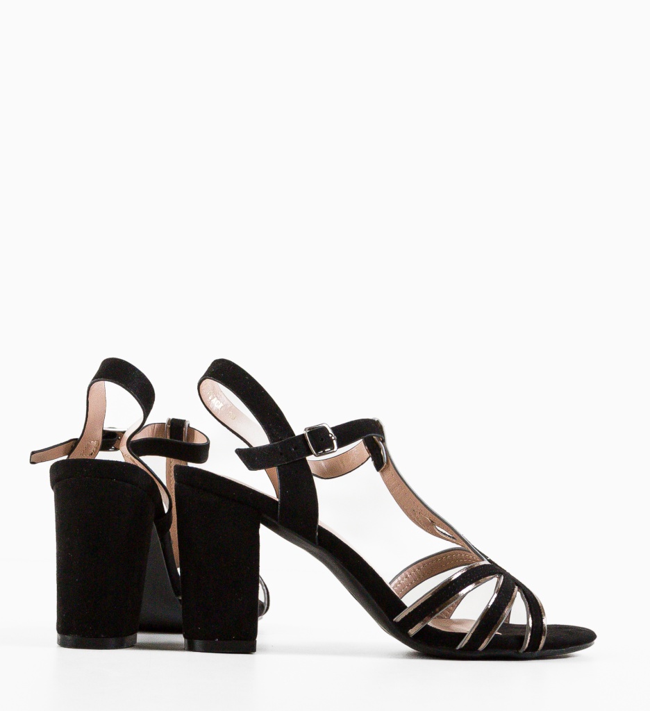 Sandale cu Toc Jamba Negre | Eleganță și Stil - imagine 6