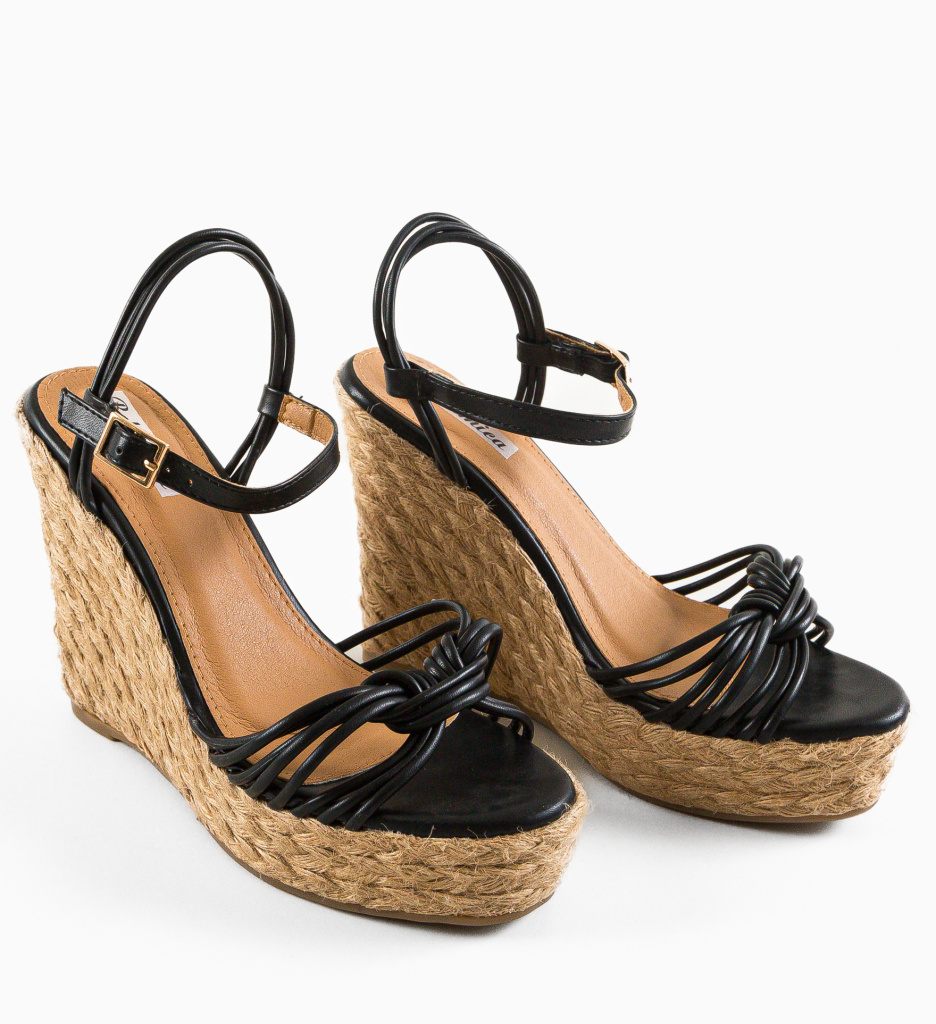 Sandale Platforme Miller Negre | Stil si Confort - imagine 7