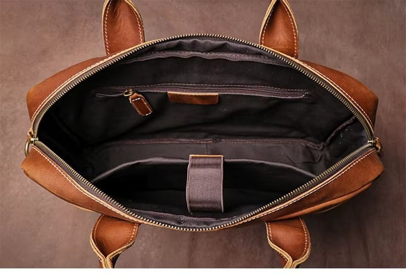 Servieta Barbati Piele Naturala | Delis - imagine 3