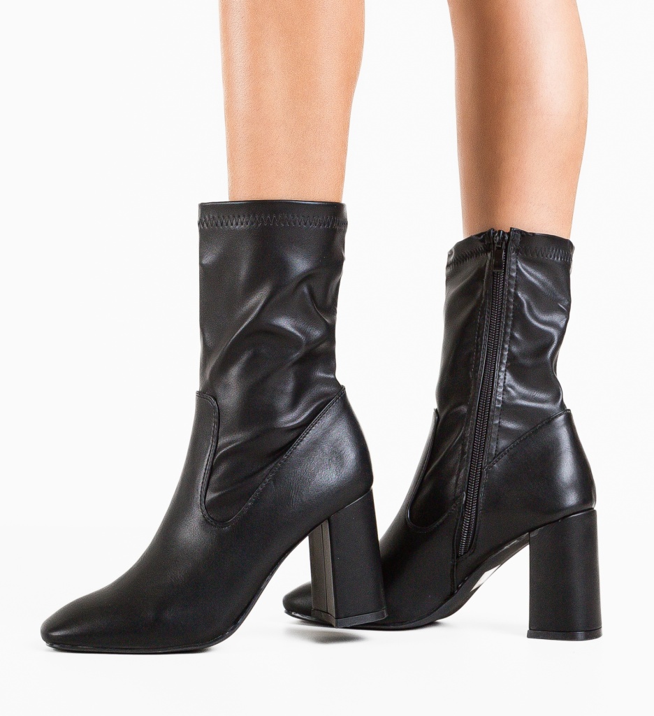 Botine Dama Aust Negre | Stil Versatil - imagine 3