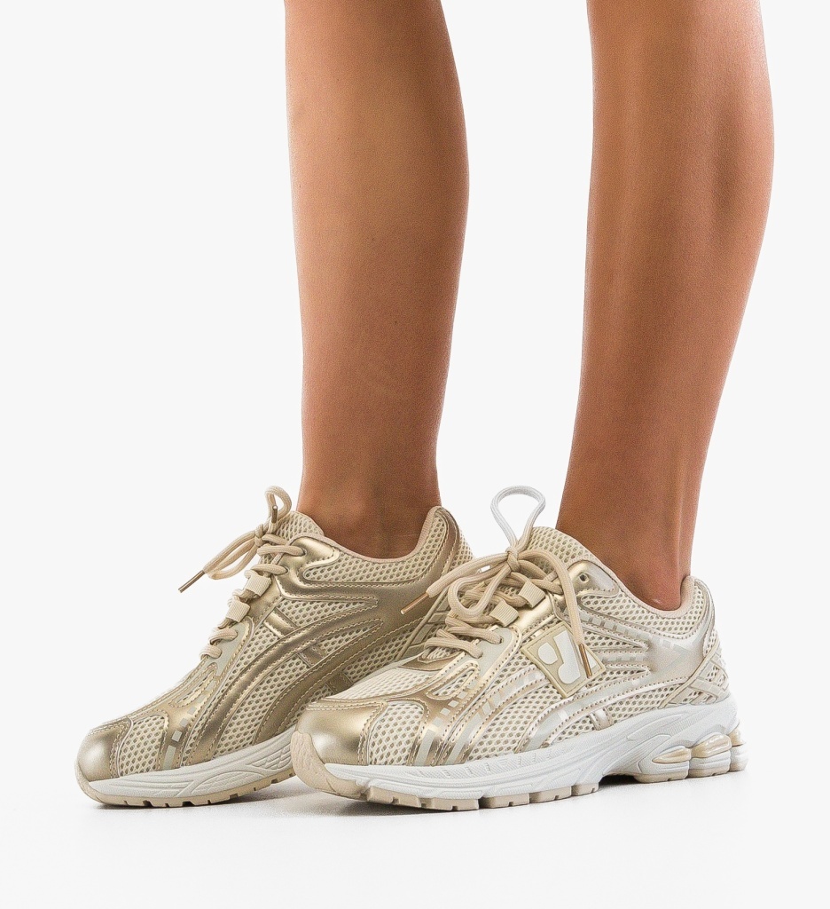 Sneakers Dama Asicz Bej Confortabili