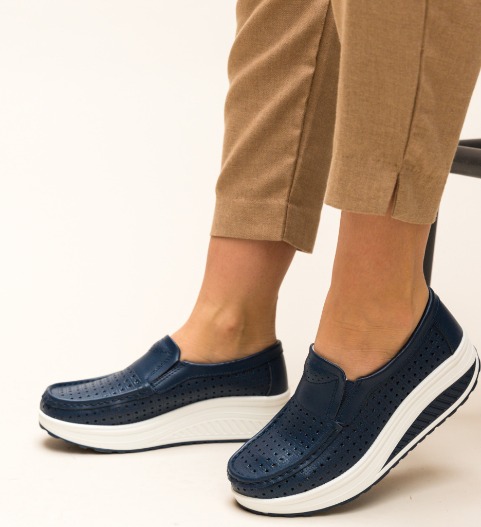 Pantofi Casual Bicaz Bleumarin - Confort & Stil Zilnic - imagine 2