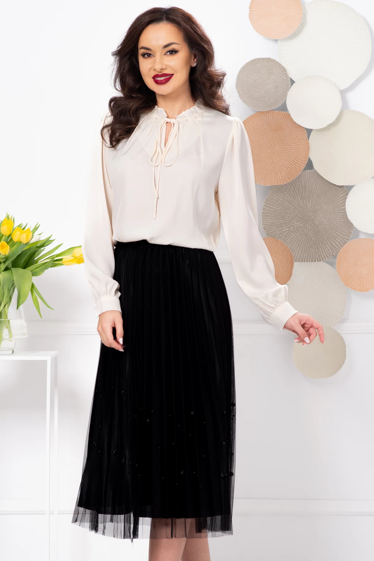 Bluza Eleganta Inpuff cu Fluturi