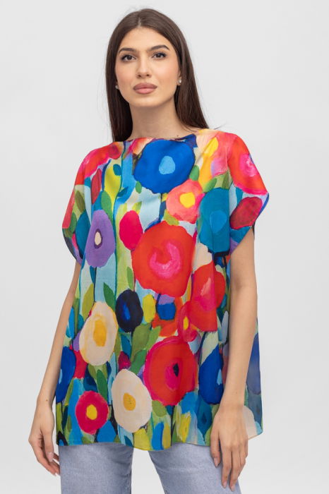 Bluza Poncho Matase | Eleganță Vară | Shopika