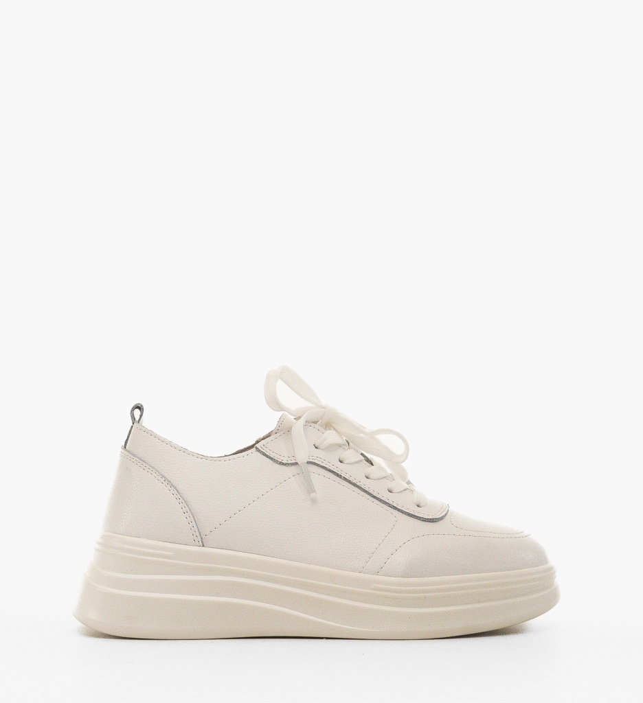 Sneakers Dama Haley Albi - Confort și Stil Urban - imagine 5