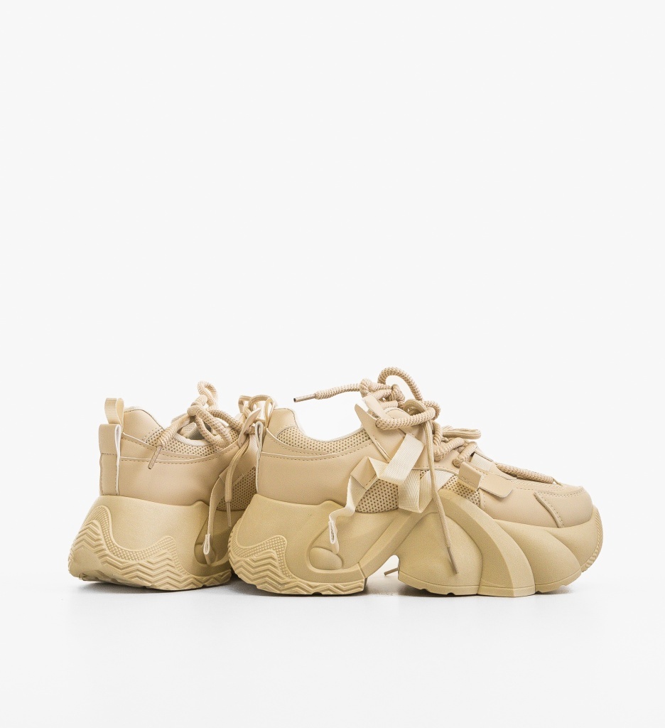 Sneakers Dama Thild Bej - Confort și Stil - imagine 2