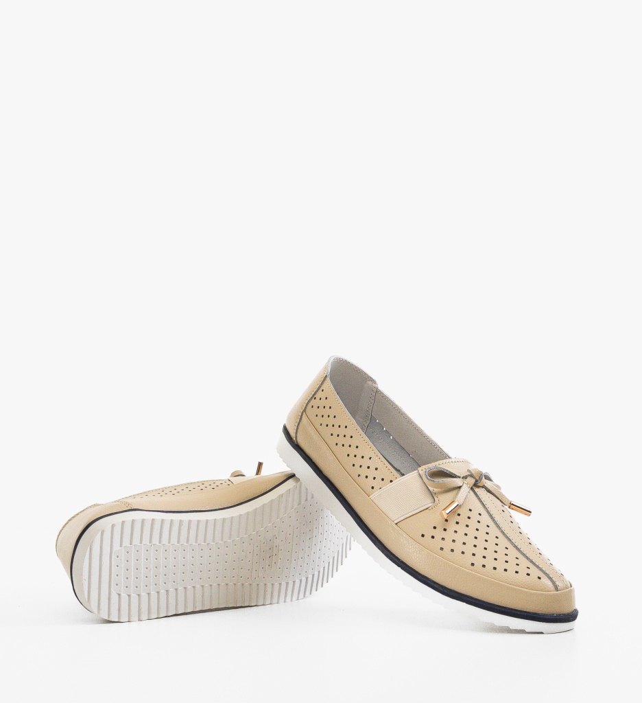 Pantofi Casual Dama Niko Bej - Confort Stil - imagine 5