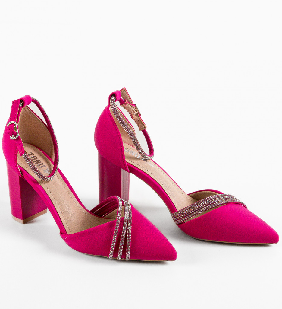 Pantofi cu toc Congo Fuchsia - Eleganță și Stil - imagine 9