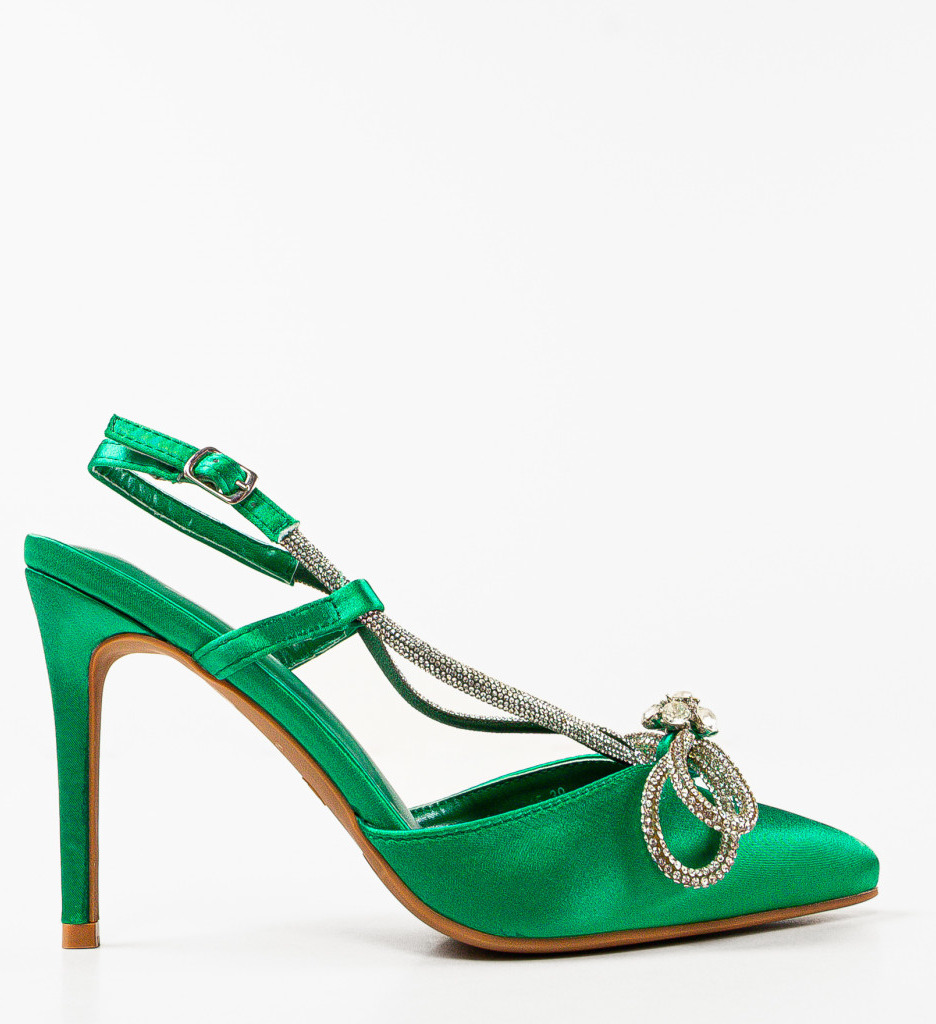 Pantofi Duygu Verzi cu Toc - Eleganță și Stil - imagine 4