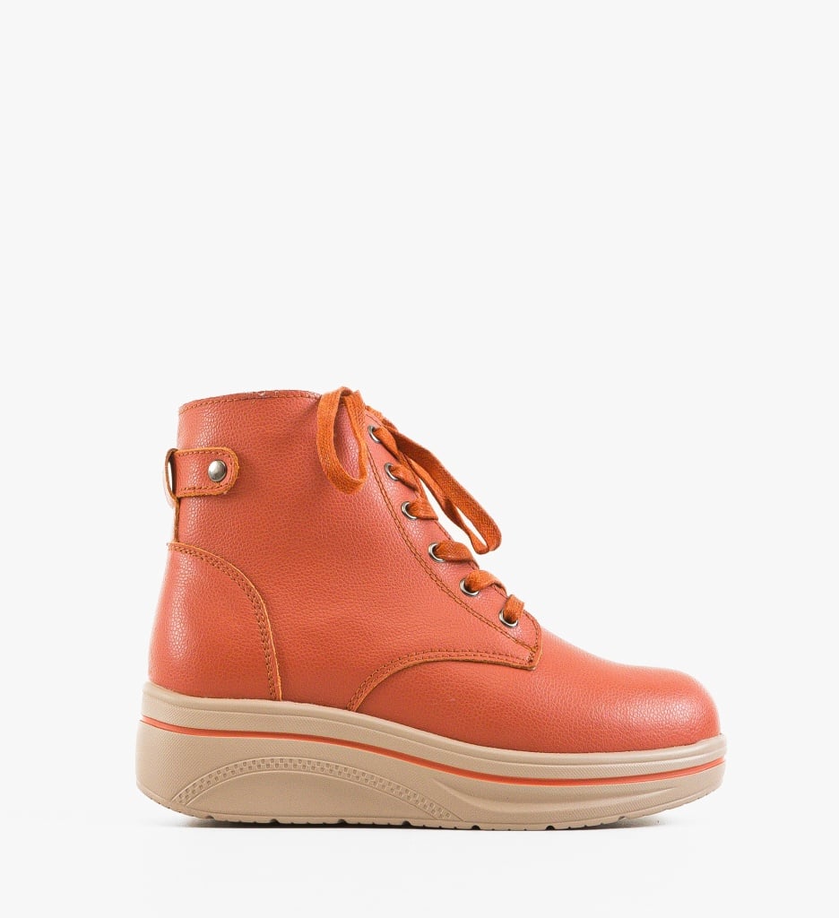 Pantofi Casual Lakiob Portocalii cu Design Unic