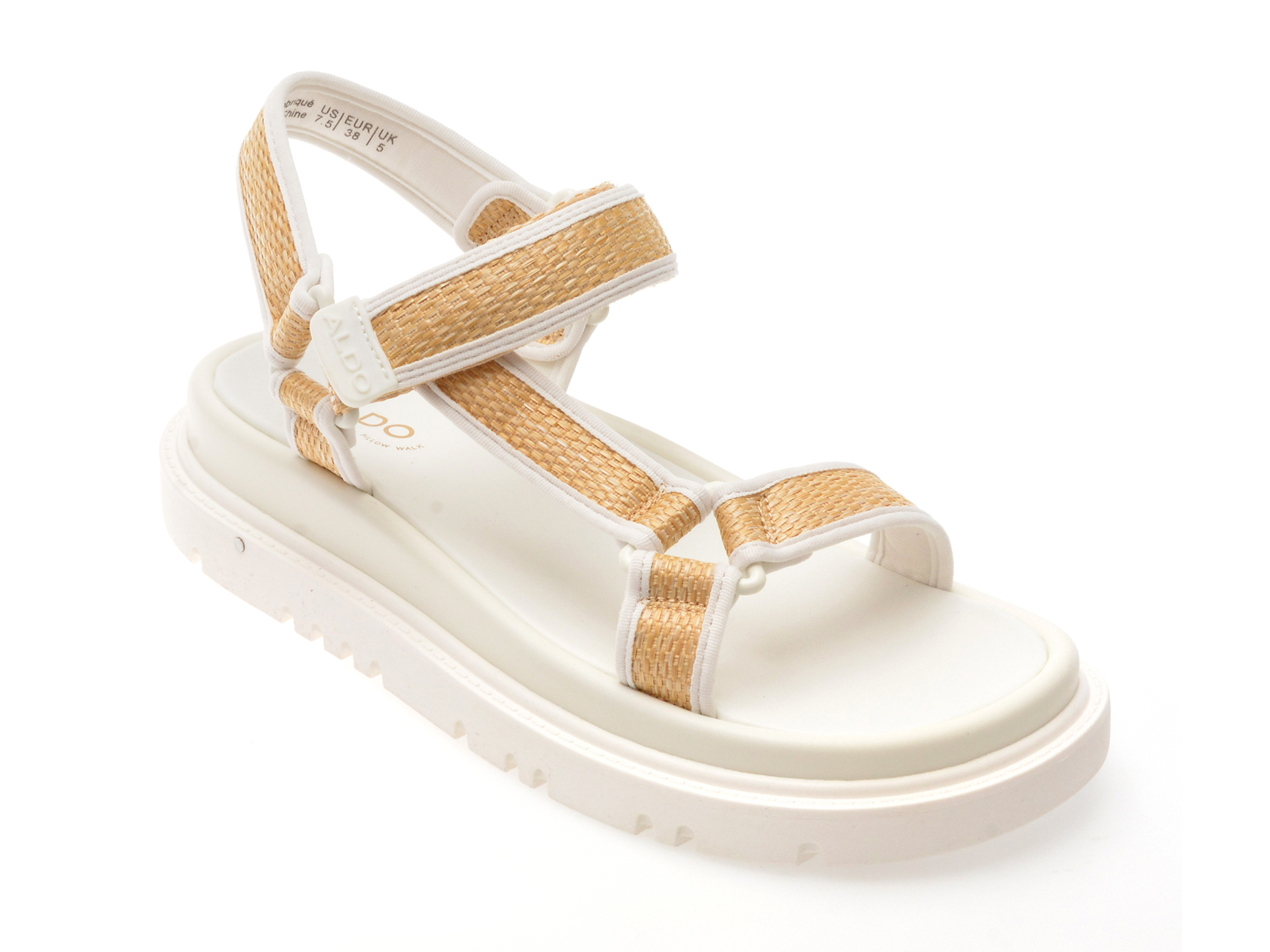 Sandale ALDO OCEANA bej textile confortabile