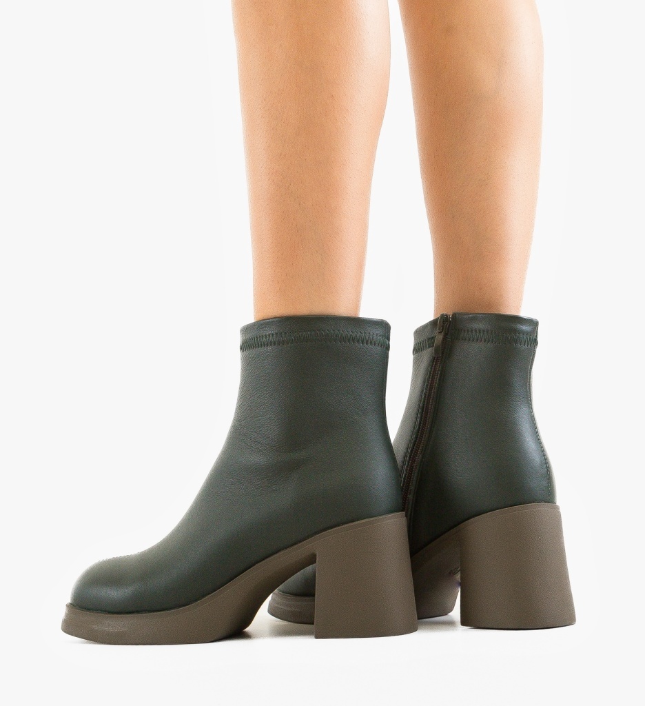 Botine Dama Tafta Verde - Eleganță și Stil - imagine 4