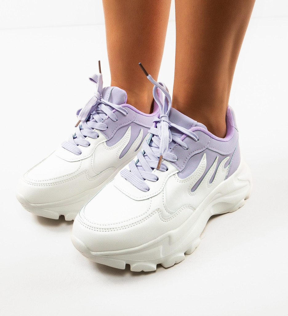 Sneakers Dama Fayar Albi | Confort și Stil - imagine 4
