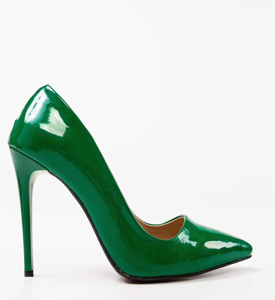 Pantofi Dama Rytorya Verde cu Toc Eleganți - imagine 5