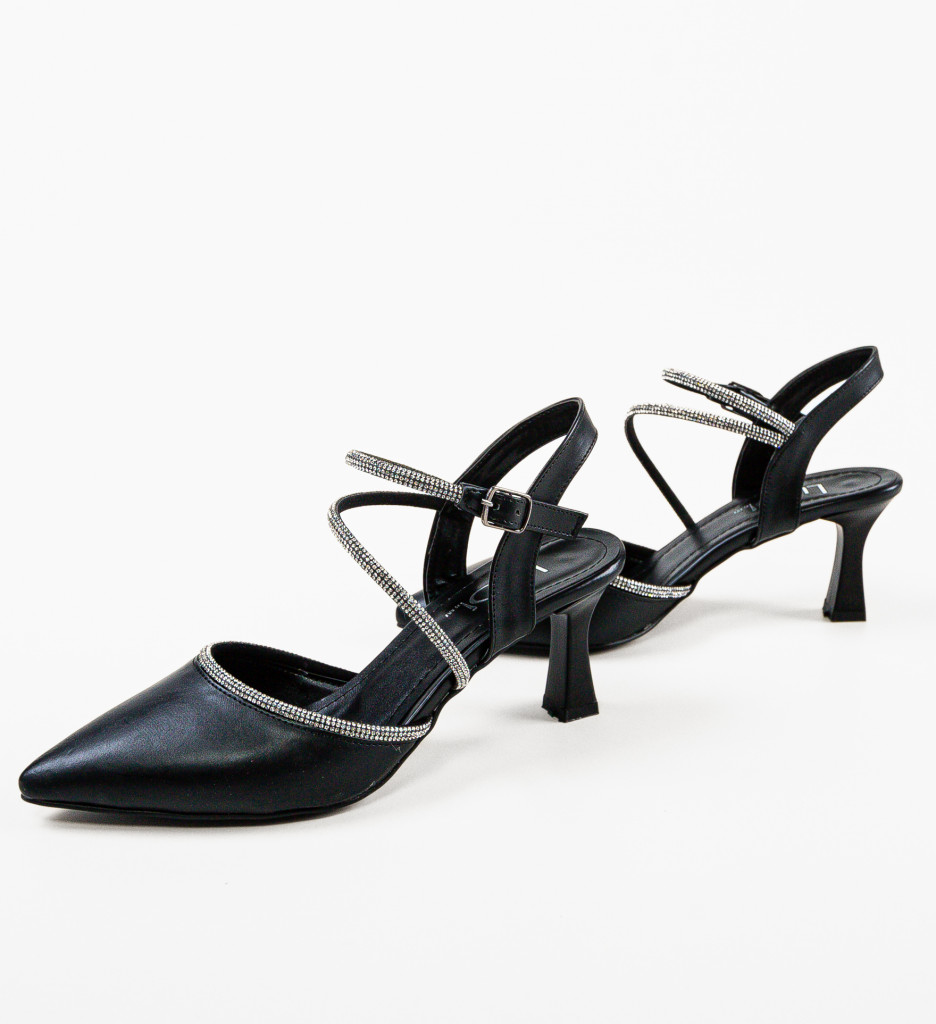 Pantofi cu toc Okeyt Negri - Eleganță și Stil - imagine 7