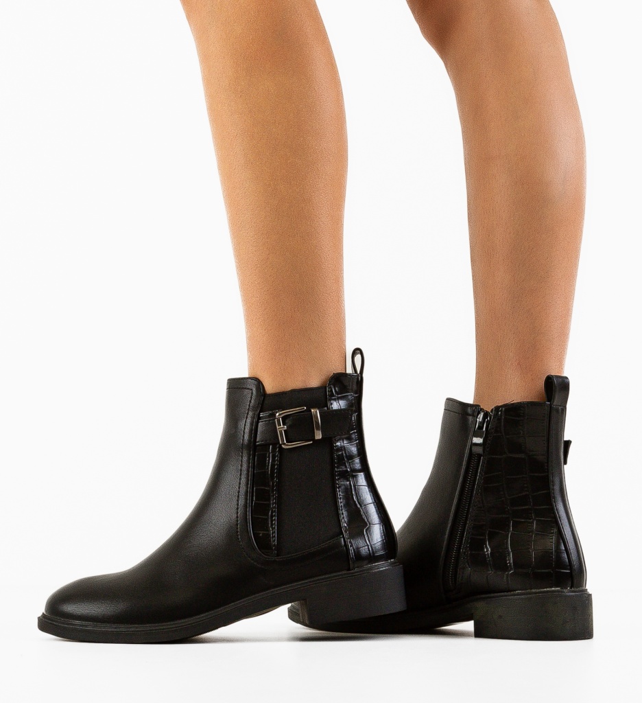 Ghete Dama Byrne Negre | Eleganță și Stil - imagine 3