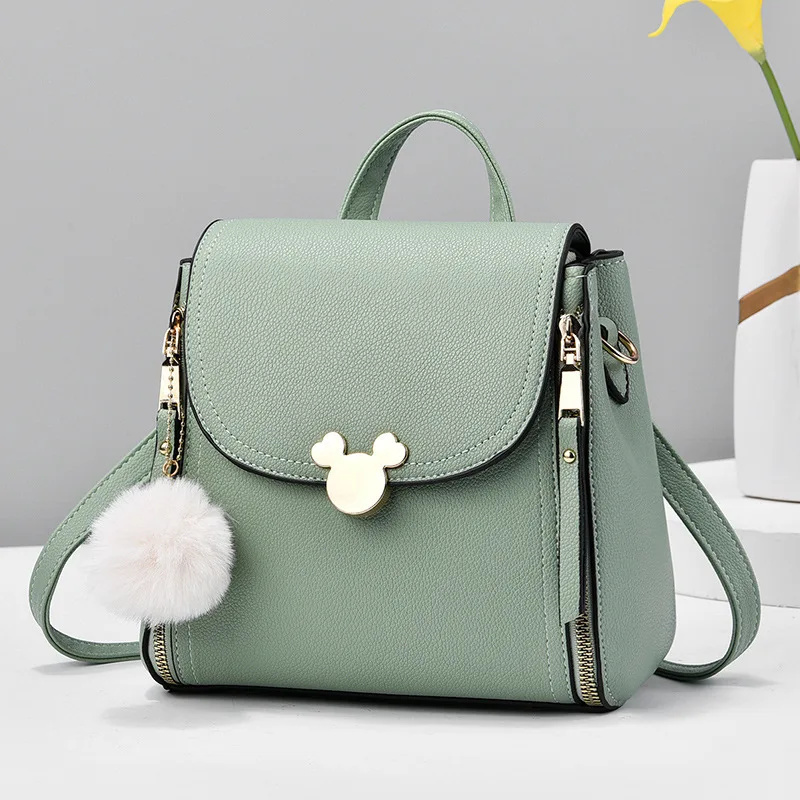 Rucsac dama Delis Mickey GT2941 Verde, piele ecologica